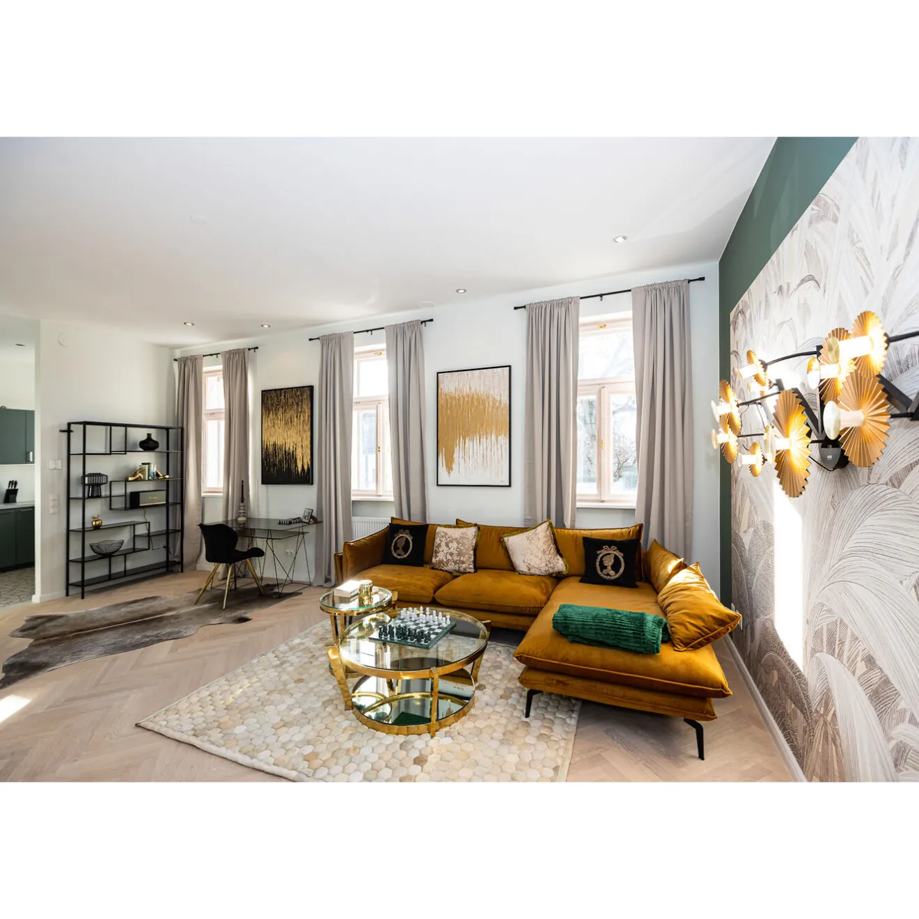 KARE Design Appliques|Applique Soles 160X60Cm