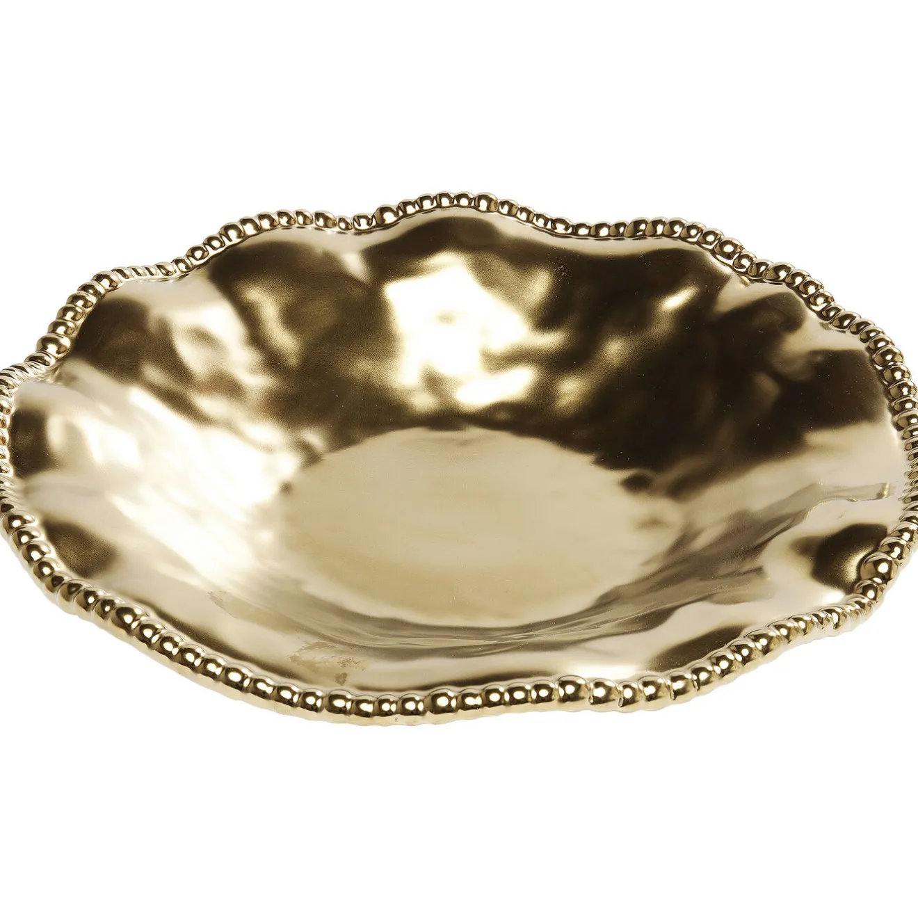 KARE Design Assiettes|Assiette Bell Dore O36Cm