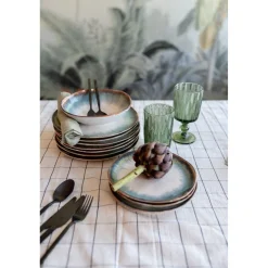 KARE Design Assiettes|Assiette Creuse Laguna Bleu O20Cm