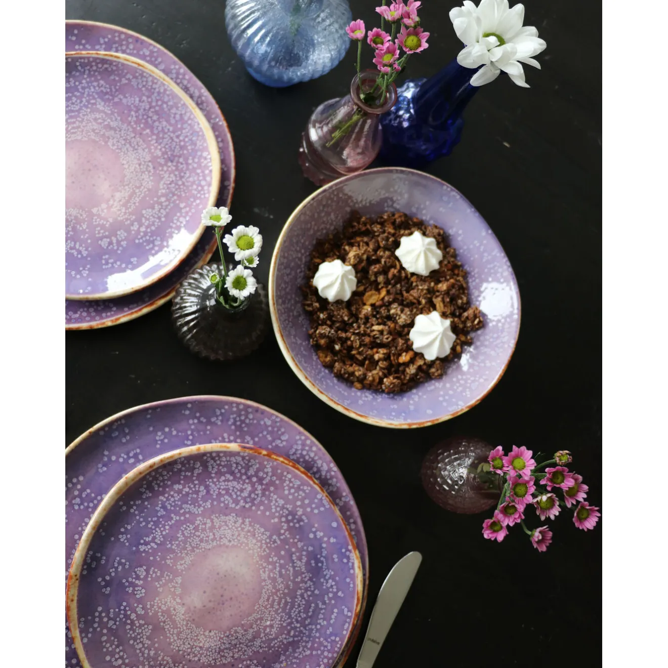 KARE Design Assiettes|Assiette Creuse Shirley Violet O21Cm