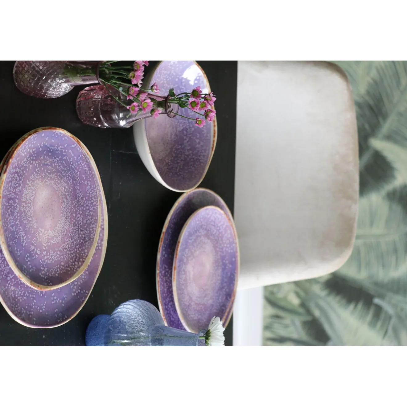 KARE Design Assiettes|Assiette Shirley Violet O21Cm