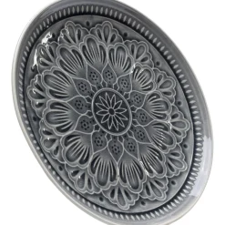KARE Design Assiettes|Assiette Sicilia Mandala Gris O27Cm