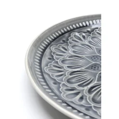 KARE Design Assiettes|Assiette Sicilia Mandala Gris O27Cm