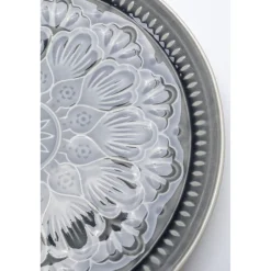 KARE Design Assiettes|Assiette Sicilia Mandala Gris O27Cm