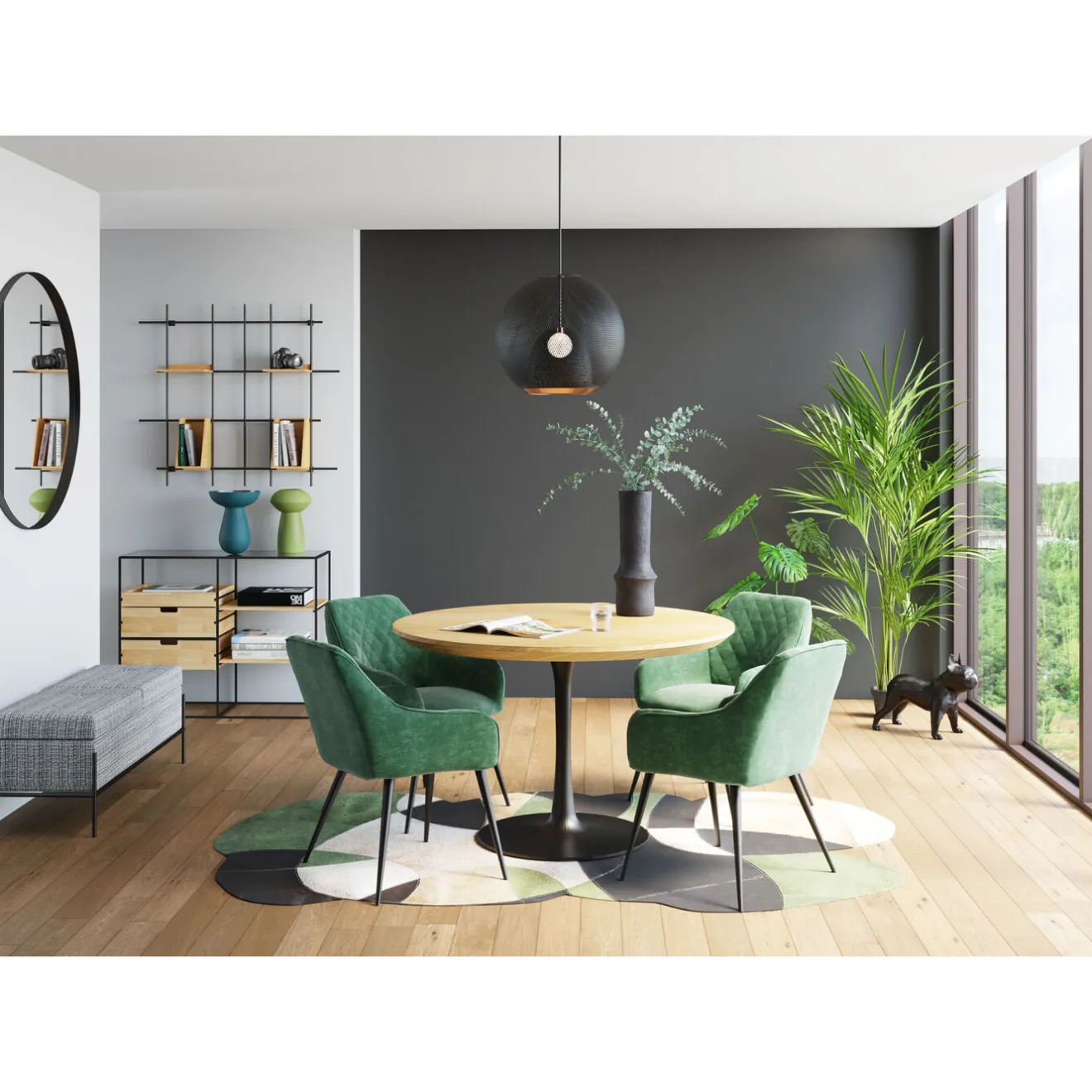 KARE Design Banquettes Rembourrées|Banquette Buttons Storage Noir-Blanc Gm