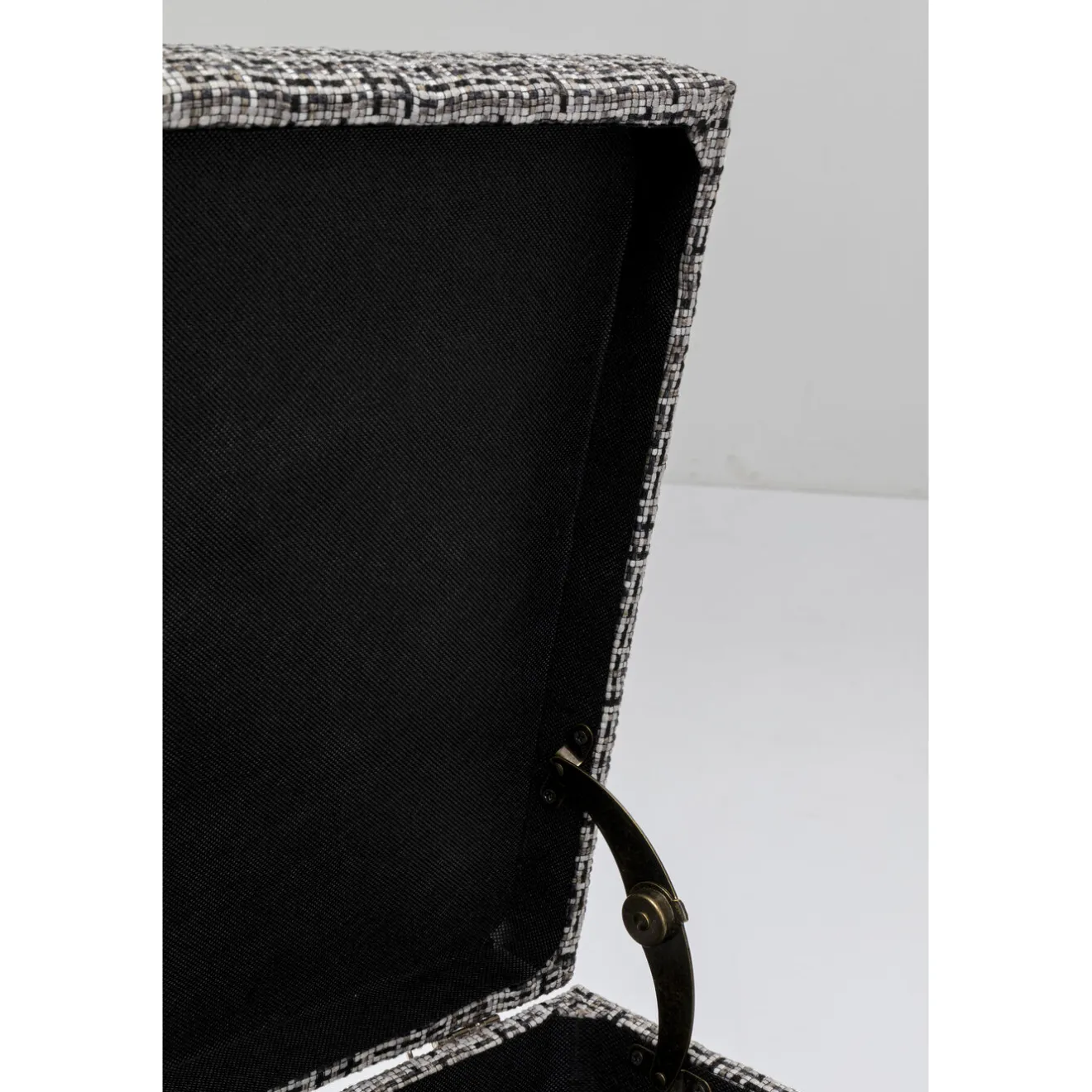 KARE Design Banquettes Rembourrées|Banquette Buttons Storage Noir-Blanc Gm