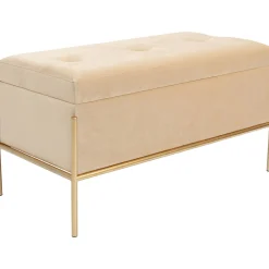 KARE Design Banquettes Rembourrées|Banquette Buttons Storage Beige Pm