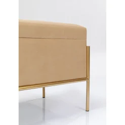 KARE Design Banquettes Rembourrées|Banquette Buttons Storage Beige Pm