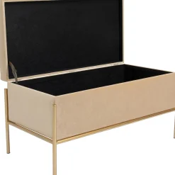 KARE Design Banquettes Rembourrées|Banquette Buttons Storage Beige Pm