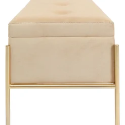 KARE Design Banquettes Rembourrées|Banquette Buttons Storage Beige Pm