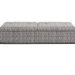 KARE Design Banquettes Rembourrées|Banquette Buttons Storage Noir-Blanc Gm