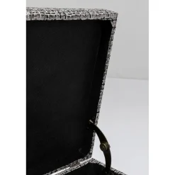 KARE Design Banquettes Rembourrées|Banquette Buttons Storage Noir-Blanc Gm