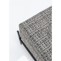 KARE Design Banquettes Rembourrées|Banquette Buttons Storage Noir-Blanc Gm