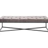 KARE Design Banquettes Rembourrées|Banquette Crossover Gris Noir 150X40Cm