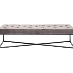 KARE Design Banquettes Rembourrées|Banquette Crossover Gris Noir 150X40Cm