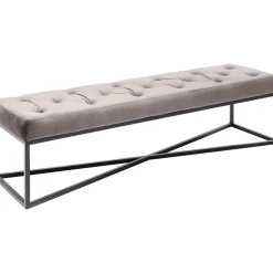 KARE Design Banquettes Rembourrées|Banquette Crossover Gris Noir 150X40Cm