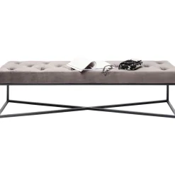 KARE Design Banquettes Rembourrées|Banquette Crossover Gris Noir 150X40Cm