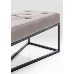 KARE Design Banquettes Rembourrées|Banquette Crossover Gris Noir 150X40Cm