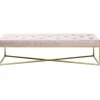 KARE Design Banquettes Rembourrées|Banquette Crossover Rose Laiton 150X40Cm