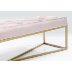 KARE Design Banquettes Rembourrées|Banquette Crossover Rose Laiton 150X40Cm