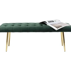 KARE Design Banquettes Rembourrées|Banquette Dallas Velours Vert 110Cm
