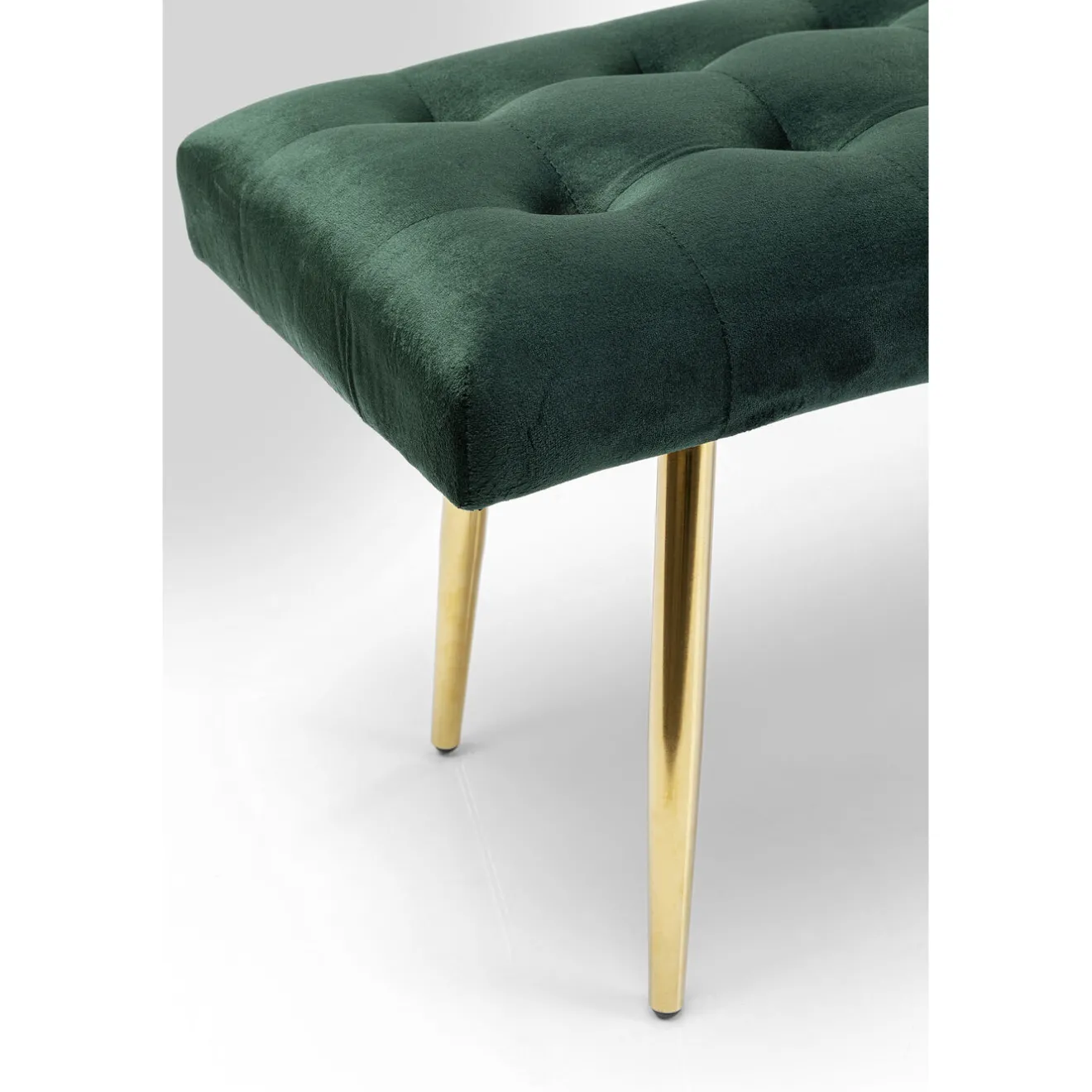 KARE Design Banquettes Rembourrées|Banquette Dallas Velours Vert 110Cm