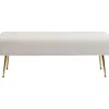 KARE Design Banquettes Rembourrées|Banquette Deria Velours Creme 110Cm