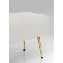 KARE Design Banquettes Rembourrées|Banquette Deria Velours Creme 110Cm