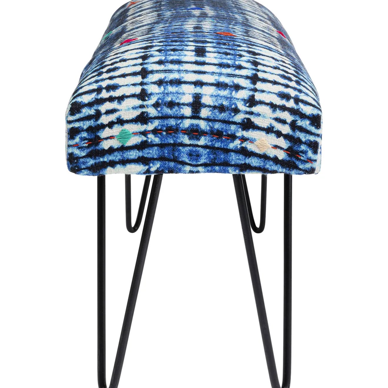 KARE Design Banquettes Rembourrées|Banquette Desna Patchwork Bleu 80Cm