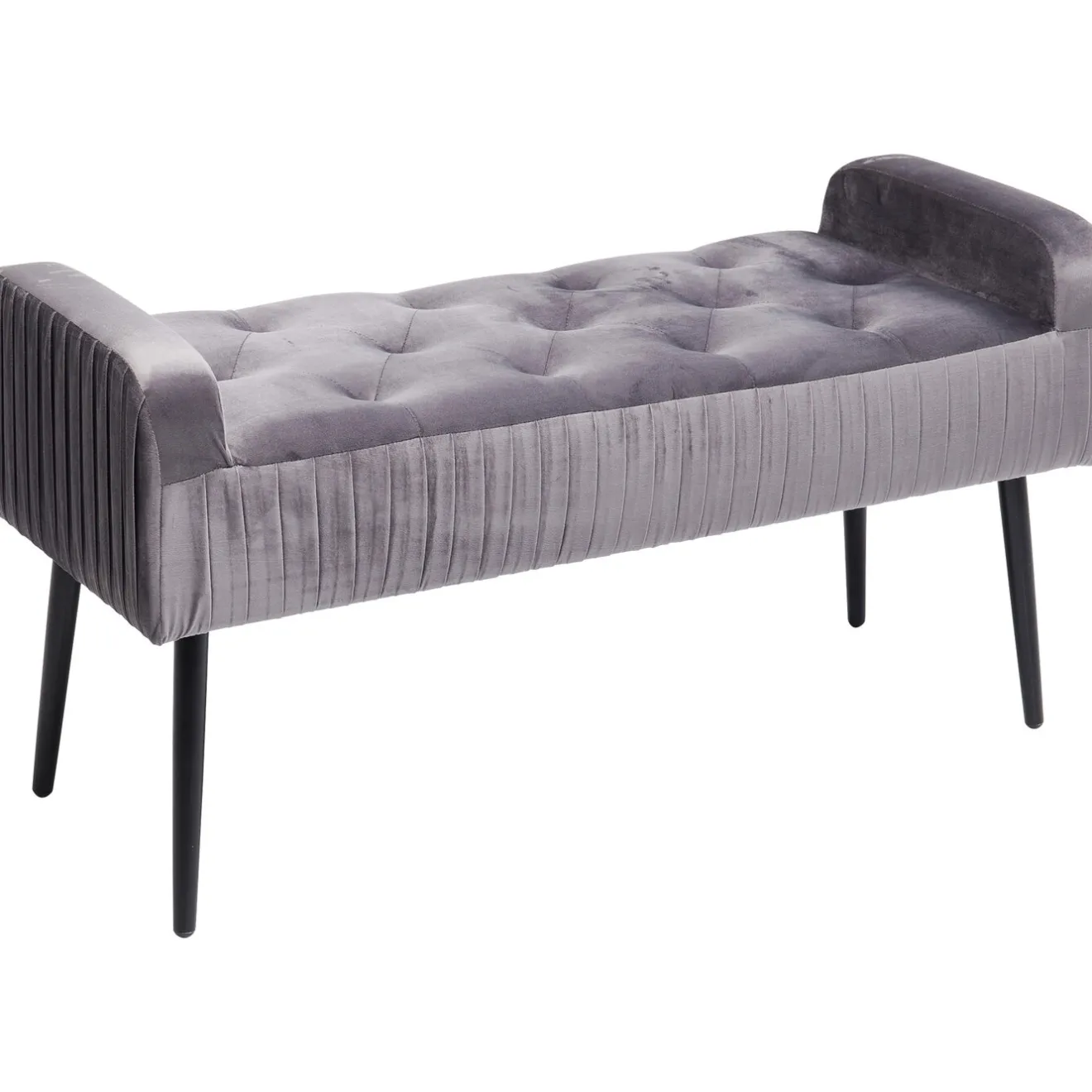 KARE Design Banquettes Rembourrées|Banquette Lofty Gris-Noir