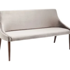 KARE Design Bancs Pour Tables De Repas|Banquette Mode Sans Acc. Velours Gris