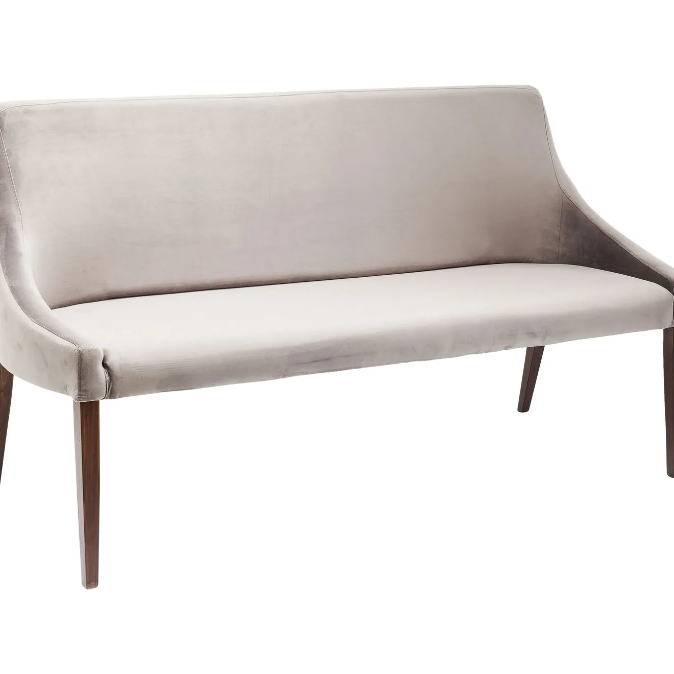 KARE Design Bancs Pour Tables De Repas|Banquette Mode Sans Acc. Velours Gris