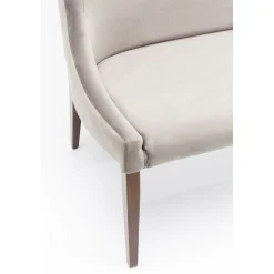 KARE Design Bancs Pour Tables De Repas|Banquette Mode Sans Acc. Velours Gris