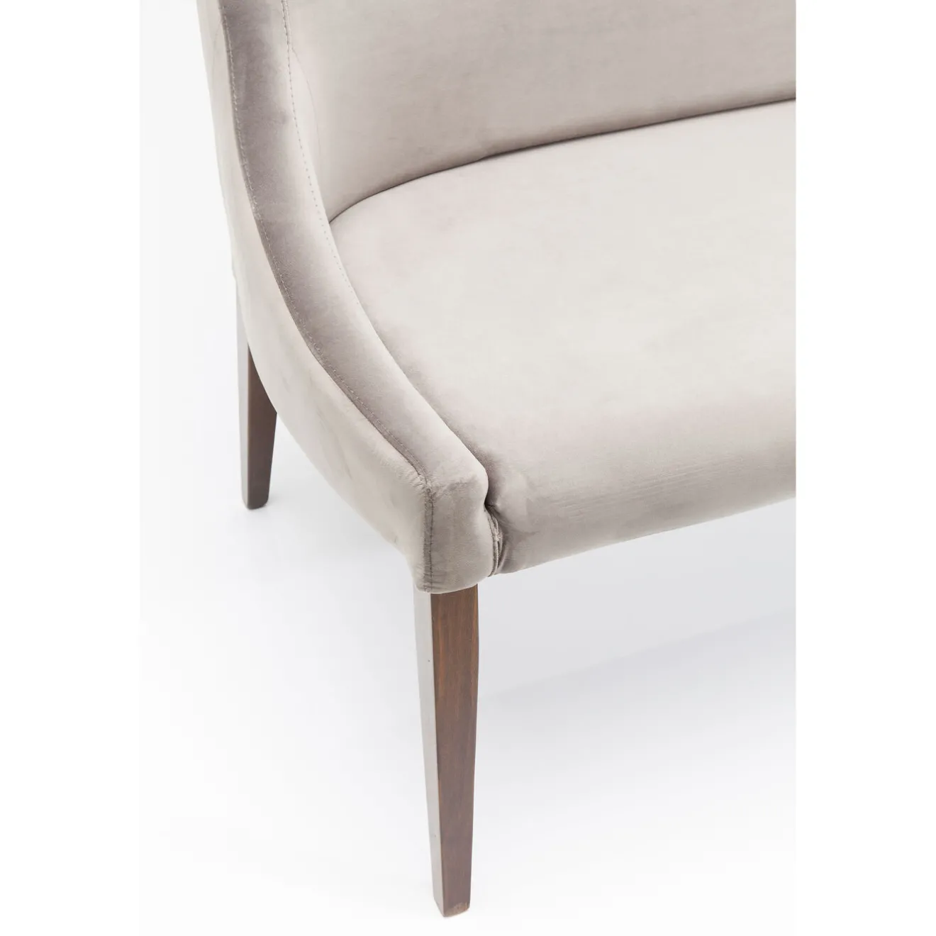 KARE Design Bancs Pour Tables De Repas|Banquette Mode Sans Acc. Velours Gris