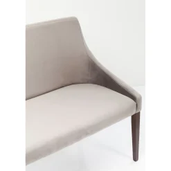 KARE Design Bancs Pour Tables De Repas|Banquette Mode Sans Acc. Velours Gris