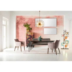 KARE Design Bancs Pour Tables De Repas|Banquette Mode Velours Gris