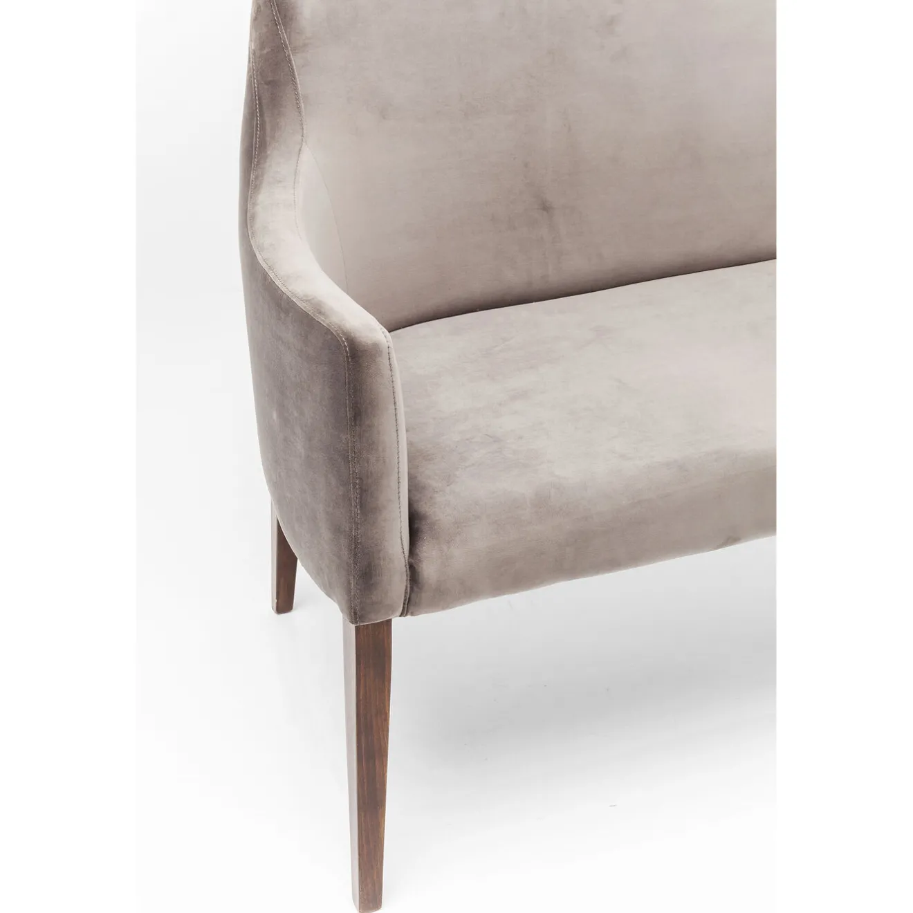 KARE Design Bancs Pour Tables De Repas|Banquette Mode Velours Gris