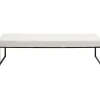 KARE Design Banquettes Rembourrées|Banquette Smart Boucle Creme Noir 150Cm
