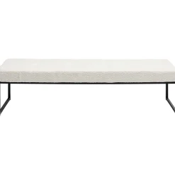KARE Design Banquettes Rembourrées|Banquette Smart Boucle Creme Noir 150Cm