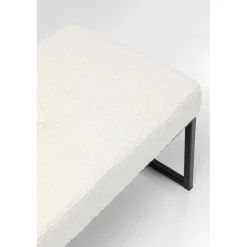 KARE Design Banquettes Rembourrées|Banquette Smart Boucle Creme Noir 150Cm
