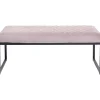 KARE Design Banquettes Rembourrées|Banquette Smart Velours Rose Noir 90Cm