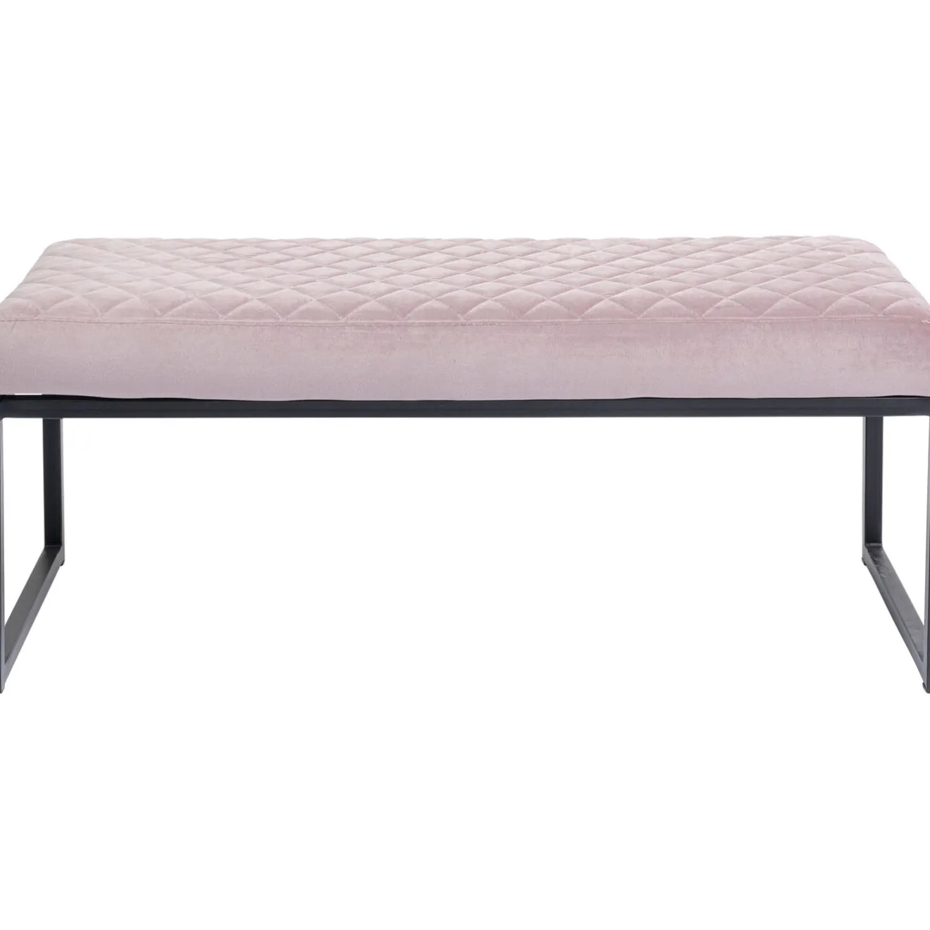 KARE Design Banquettes Rembourrées|Banquette Smart Velours Rose Noir 90Cm