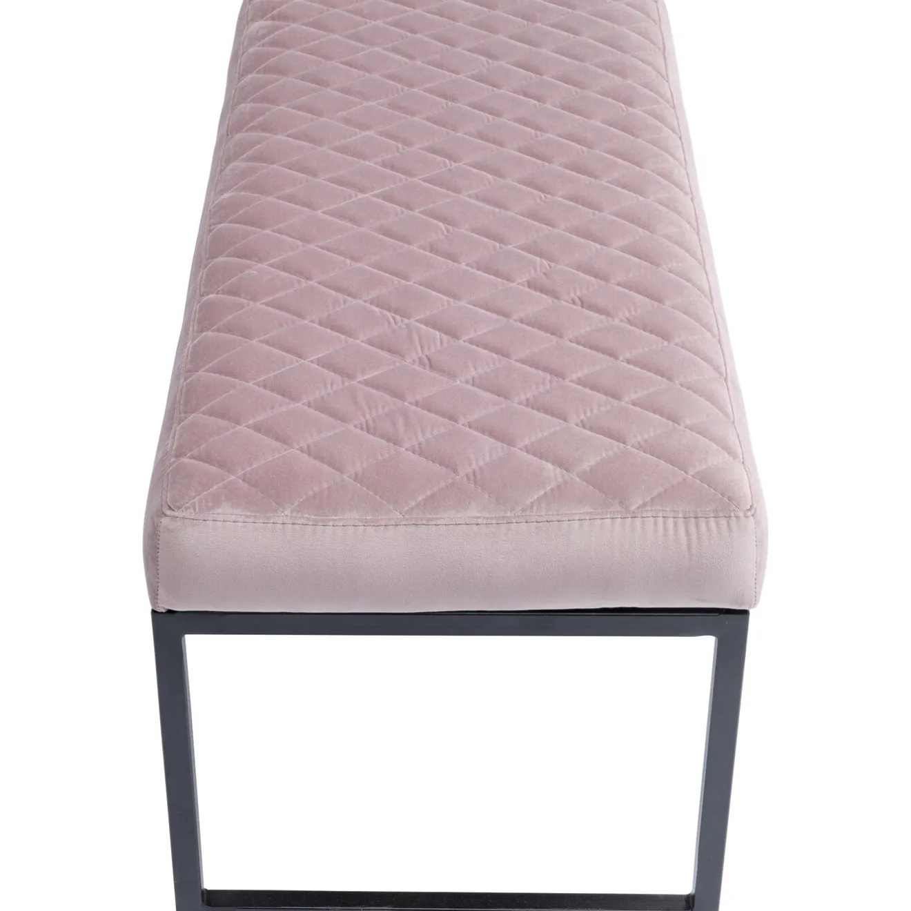 KARE Design Banquettes Rembourrées|Banquette Smart Velours Rose Noir 90Cm
