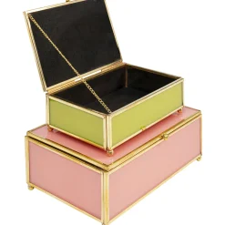 KARE Design Boîtes|Boite Neomi Vert Fuchsia (2/Set)