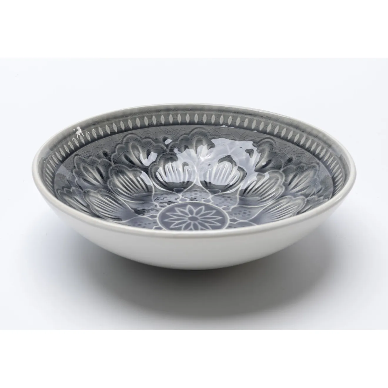 KARE Design Coupes|Bol Sicilia Mandala Gris O18
