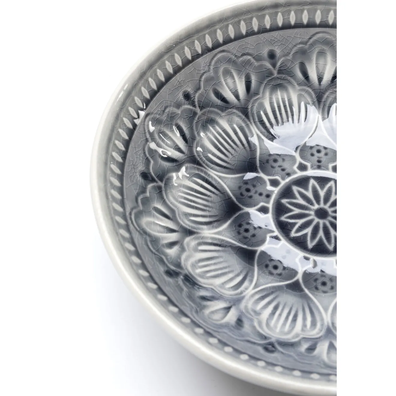 KARE Design Coupes|Bol Sicilia Mandala Gris O18