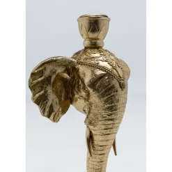 KARE Design Bougeoirs|Bougeoir Elephant Head Dore 36Cm