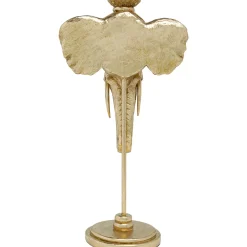 KARE Design Bougeoirs|Bougeoir Elephant Head Dore 49Cm