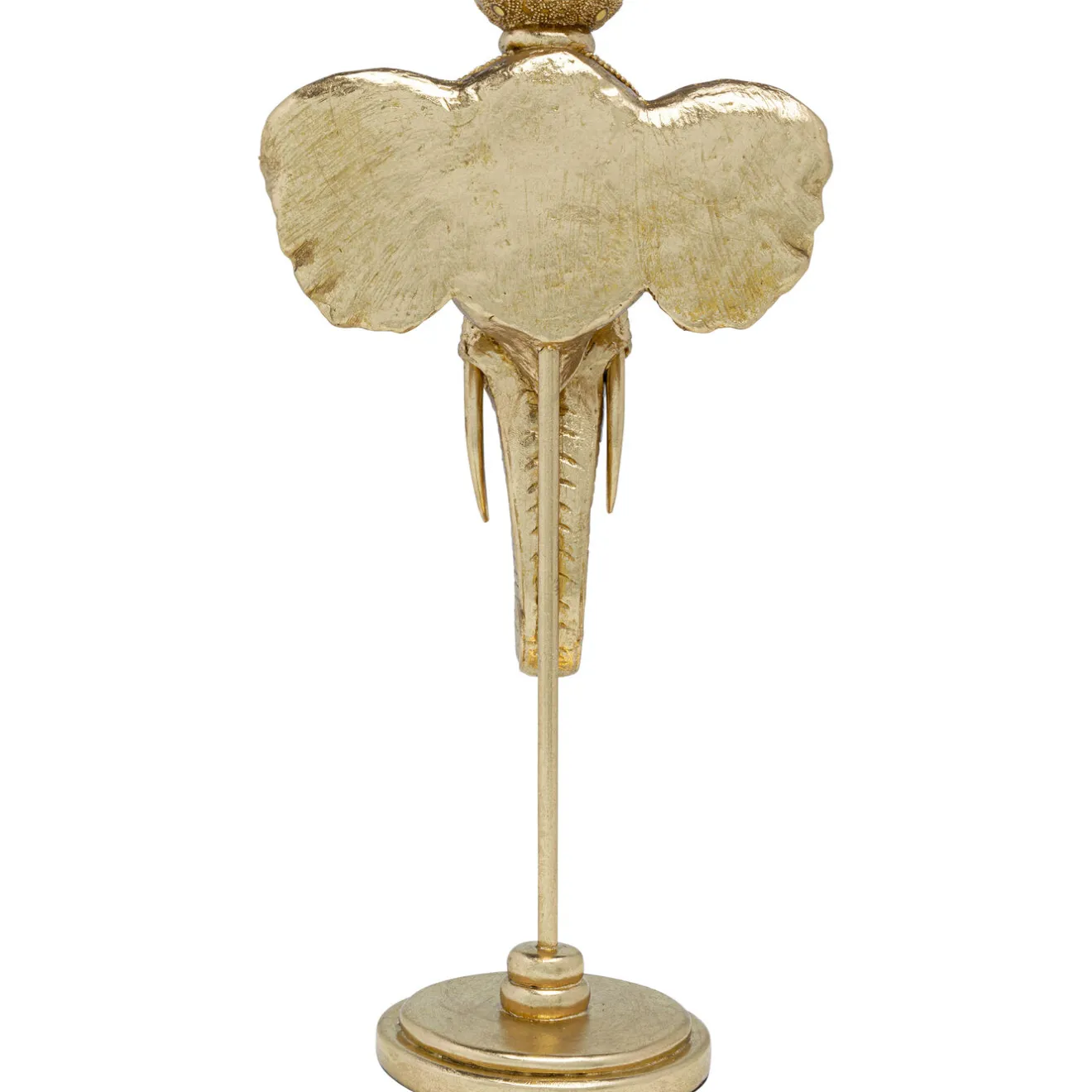KARE Design Bougeoirs|Bougeoir Elephant Head Dore 49Cm