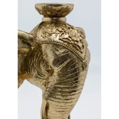 KARE Design Bougeoirs|Bougeoir Elephant Head Dore 49Cm